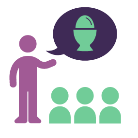 Illustration of staff being trained on allergens